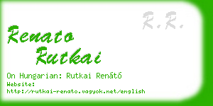 renato rutkai business card