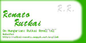 renato rutkai business card